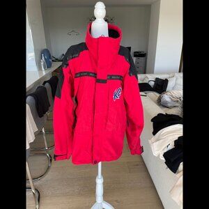 Marmot x K2 Gore-Tex Ski Jacket Red Black Waterproof Vintage Tech Men’s Medium